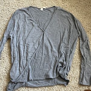 Miami grey wrap shirt